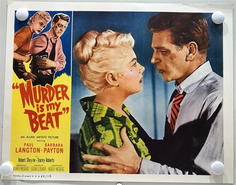 Original Lobby Cards Murder Is My Beat 1955 Set Of 8 Paul