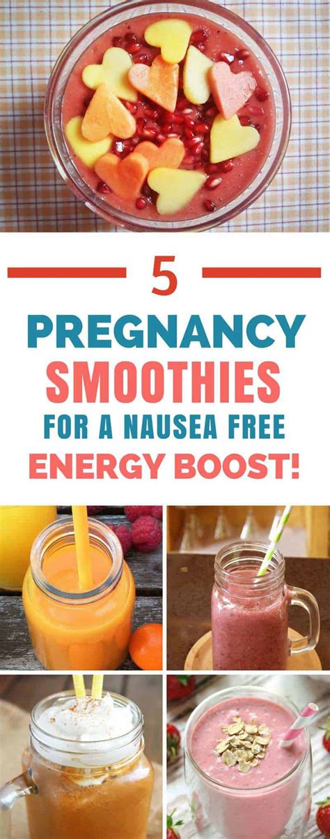 The roller coaster of pregnancy nausea is not the most fun side effect of having a baby on board (obviously). 5 Healthy Pregnancy Smoothie Recipes that'll Help You Feel Less Sick