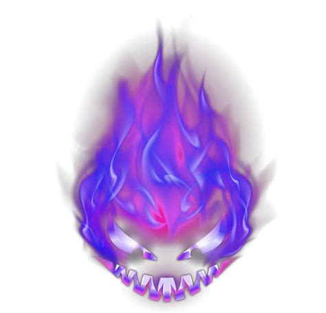 Flame Devil Blue Horror Flame Devil Effect Element Png Download 650
