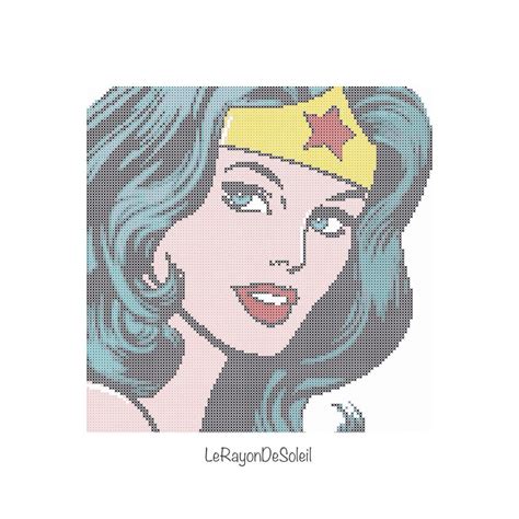 So, i saw wonder woman recently, and it really is as good as people say. Pop Wonder Woman Modern cross stitch pattern - instant ...