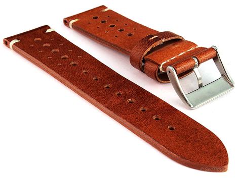 Genuine Leather Watch Strap Band Mirage Rally Brown 20mm 01rm20bb03