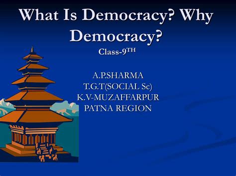 Ppt What Is Democracy Why Democracy Class 9 Th Powerpoint Presentation Id246164