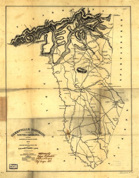 Greenville County, SC, was first created in March 1786. This map of