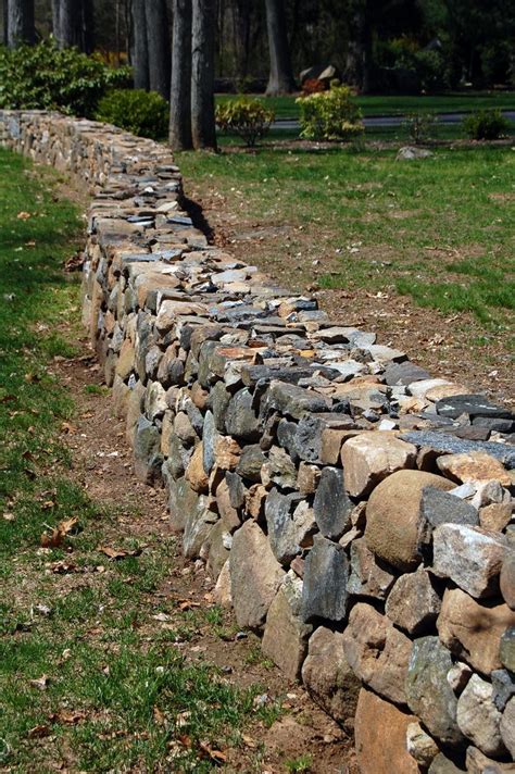 Dry Stacked Stone Walls Guilford Ct Connecticut Stone Walls