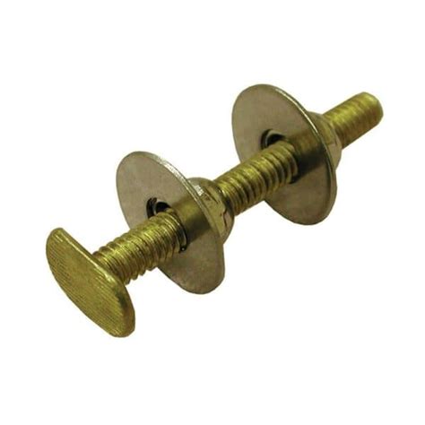 Solid Brass Closet Bolts With 4 Round Washers And 4 Acorn Nuts