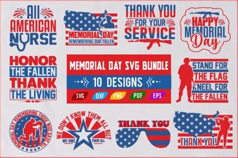 Memorial Day Svg Bundle Graphic By Ijdesignerbd777 · Creative Fabrica