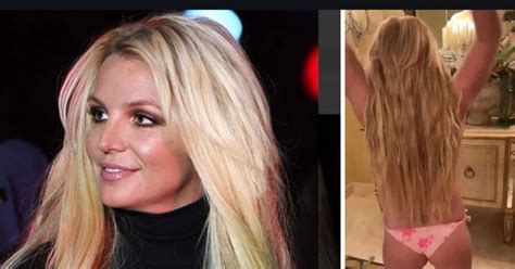Britney Spears Strips Down To Hot Pink Bikini Bottoms In New Hair Makeover Video Meaww