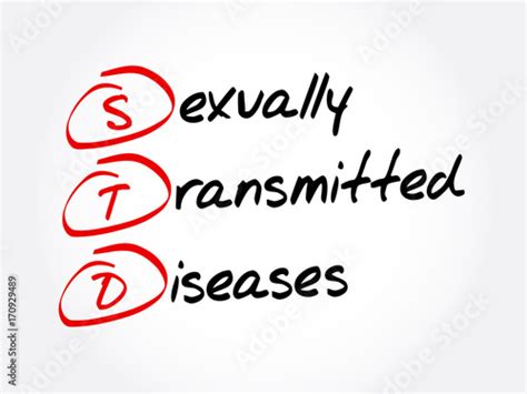 Std Sexually Transmitted Diseases Acronym Health Concept Background