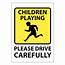 Drive Carefully Wheelie Bin Stickers  Able Labels