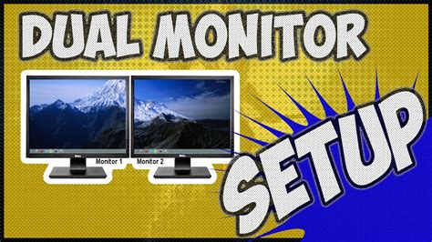 How To Setup Dual Monitors Windows 10 Youtube