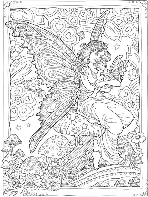 Creative Haven Magical Fairies Coloring Book Dover Publications