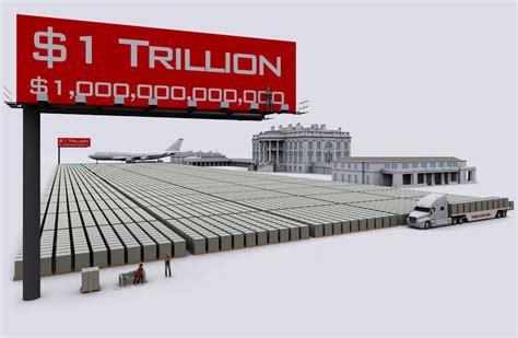 Kind of underwhelming to look at, really!), and $1billion is 40,000 inches (that's 0.63 miles high: US Debt Visualized: Stacked in $100 dollar bills at 20 ...