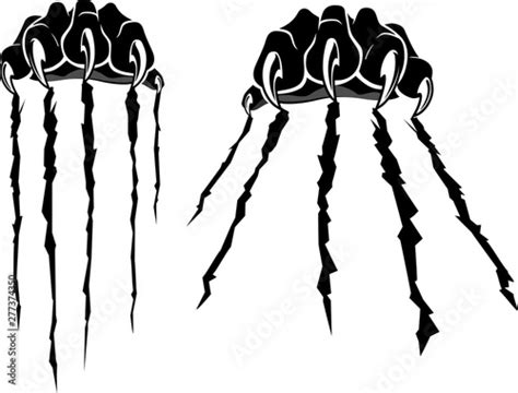 Black Panther Pair Claws Buy This Stock Vector And Explore Similar