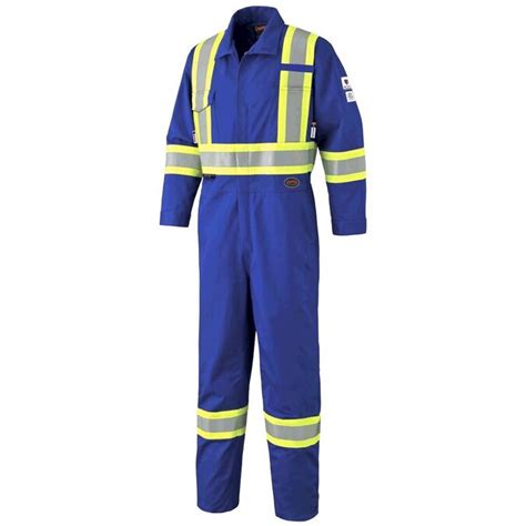 Pioneer High Visibility Adjustable Flame Resistant Safety Coveralls