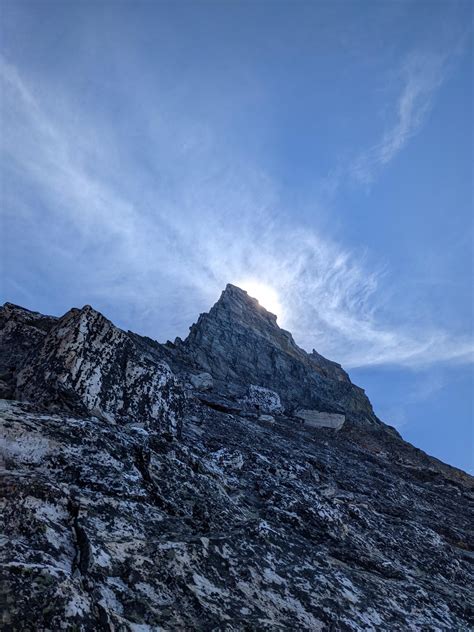 Looking Up The Northwest Ridge Of Mount Sir Donald In Canadas Glacier