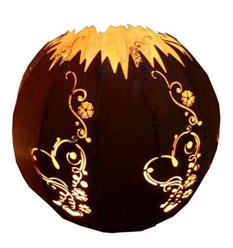 So eine dekokugel entsteht nicht von heute auf morgen. Rost Kugel-Lampe -Herz mit Ranke- Ø 30cm - Metallmichl