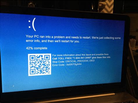 Your Pc Ran Into A Problem And Needs To Restart Were Just