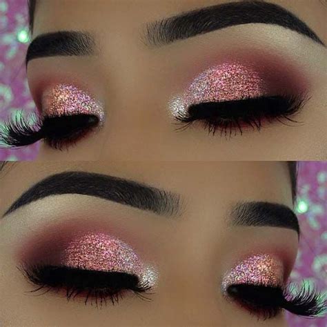 Glitzy Nye Makeup Ideas Stayglam Pink Eye Makeup Glitter Eye