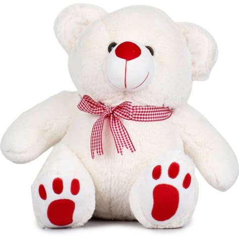 Cute White Teddy Bear 35cm