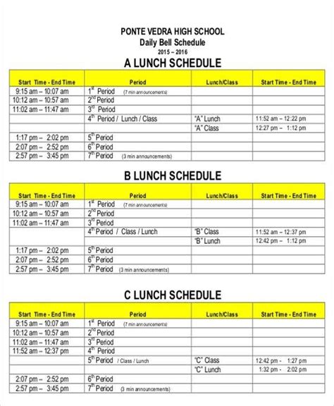 Informing employees about company policy or to make your memo easier to read, write in short paragraphs and break the information into smaller. Daily Lunch Schedule Template Is Daily Lunch Schedule ...