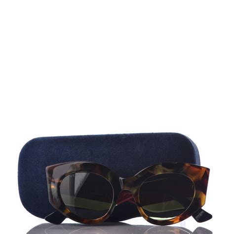 gucci acetate oversized rectangle frame web sunglasses gg 0275 s tortoise 475021
