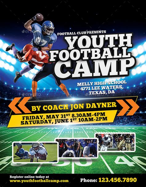 Football Camp Flyer Template