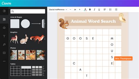 Free Word Search Maker Make Your Own Word Search Canva