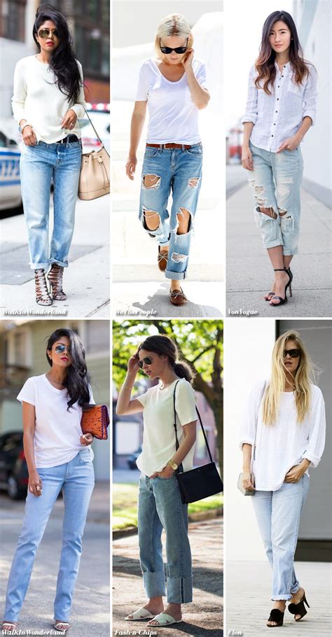 Basics White Top Jeans Blue Is In Fashion This Year