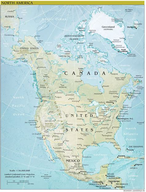 What Is The Continent Of North America Map