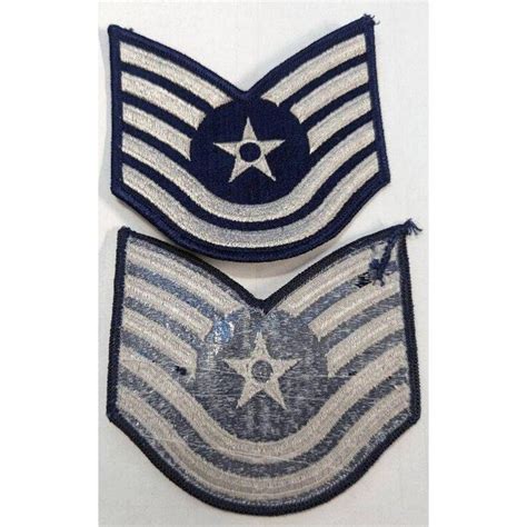2 New Us Military Air Force Usaf Tech Technical Sergeant Rank Patches