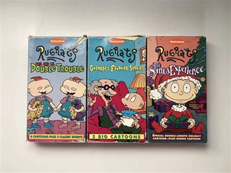 Lot Of Vintage Vhs Tapes Nickelodeon Rugrats Grandpa S Favorite