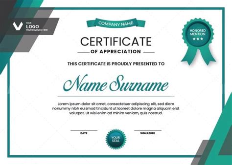 Professional Certificate Template · Graphic Yard Graphic Templates Store