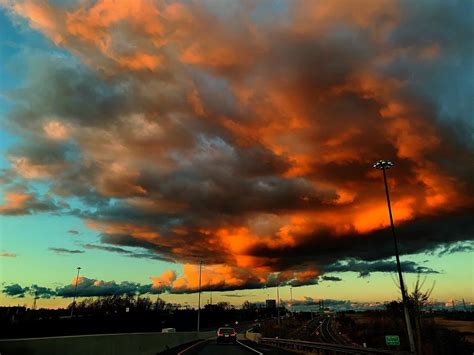 Orange And Cyan Sky Photograph By Kurt Foster