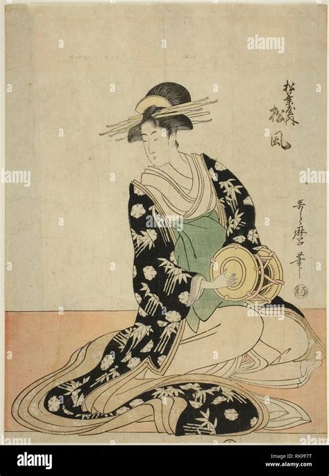 The Courtesan Matsukaze Of The Matsubaya From An Untitled Series Of