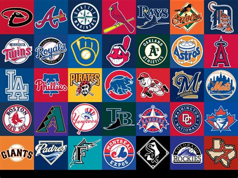 Major League Baseball Teams Logos