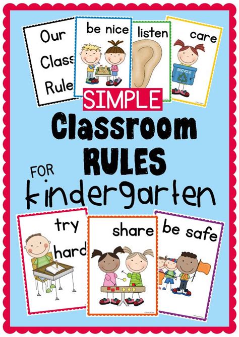Classroom Rules For K 2 Make Your Own Poster Or Chart