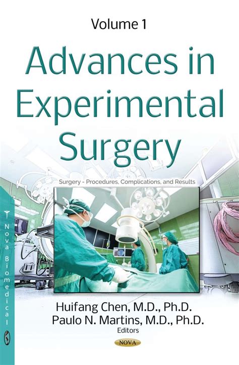 Advances In Experimental Surgery Volume 1 Nova Science Publishers