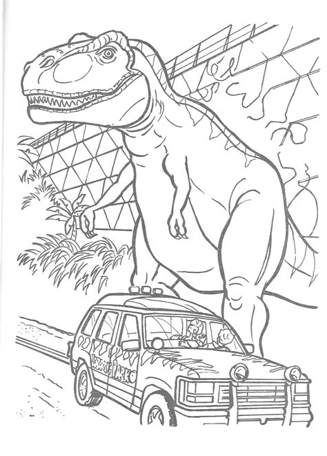 Pics Of Jurassic Park Coloring Pages Jurassic Park Coloring Porn