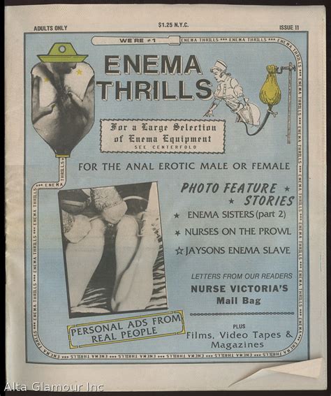 Enema Thrills For The Anal Erotic By Joe Publisher Forster From Alta Glamour Inc