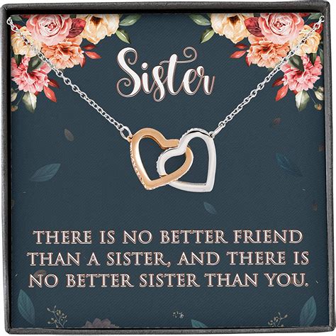 Amazon.com: Sister Gifts from Sister, Big Sister Gifts, Sister Gifts for Sister, Sister Necklace ...