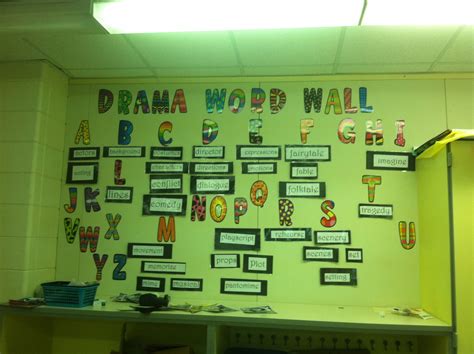 Drama Word Wall Drama Words How To Memorize Things Wall