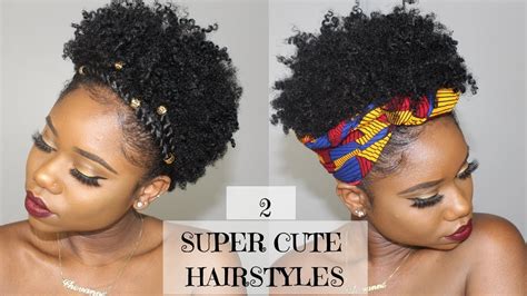 Two Super Cute And Easy Hairstyles For Short Natural Hair 4bc
