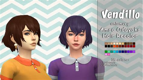 Vendillo Sims Anlamveg Amao Odayaka Hair Love 4 Cc Finds