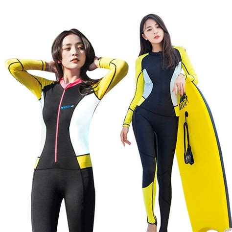 New Women Wetsuit Skins Full Body Diving Surfing Surf Swimsuit Snorkeling Equipment Uv