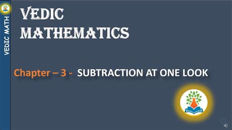 This section of math worksheets is geared towards helping children learn subtraction. Vedic Math - Chapter 3 - Subtraction | Math Trick - YouTube
