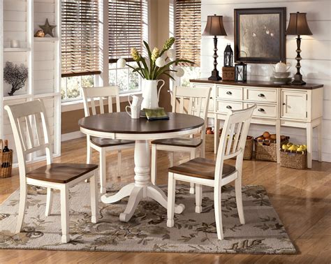 4.2 out of 5 stars. Whitesburg Round Dining Room Set from Ashley (D583-15B-15T ...
