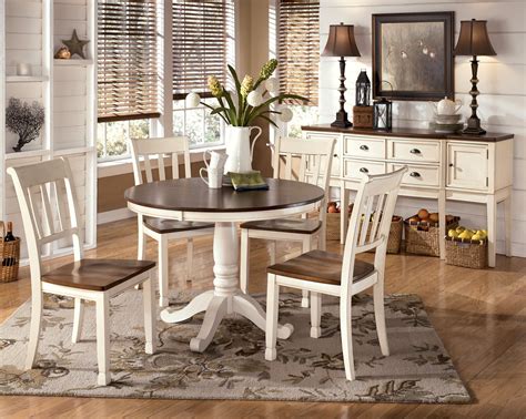 Find furniture crafted to last as long as your memories with our variety of exclusive dining room sets. Whitesburg Round Dining Room Set from Ashley (D583-15B-15T ...