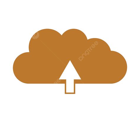Cloud Upload Icon Networking System Isolated Vector Networking System