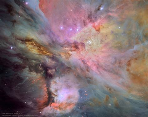 Dust Gas And Stars In The Orion Nebula International Space Fellowship