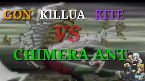 Gon Killua And Kite Vs Chimera Ants Hunter X Hunter Tagalog Dub